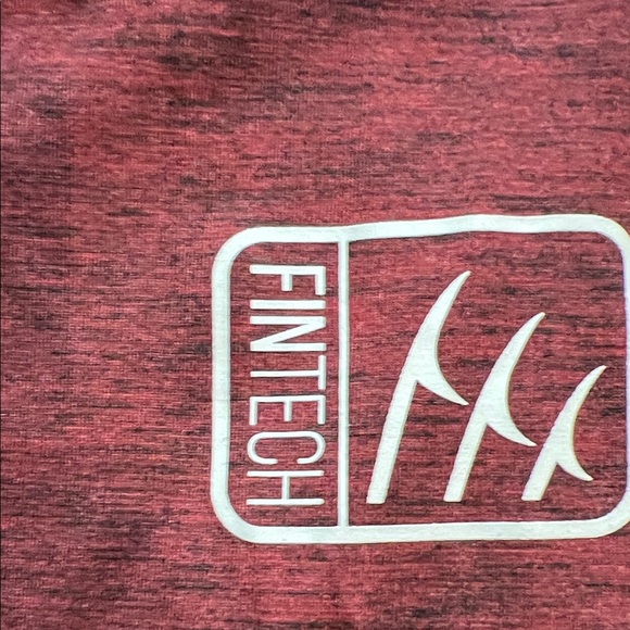 Men's Fintech Long Sleeve Maroon Shirt (Men's XL) - Picture 3 of 5